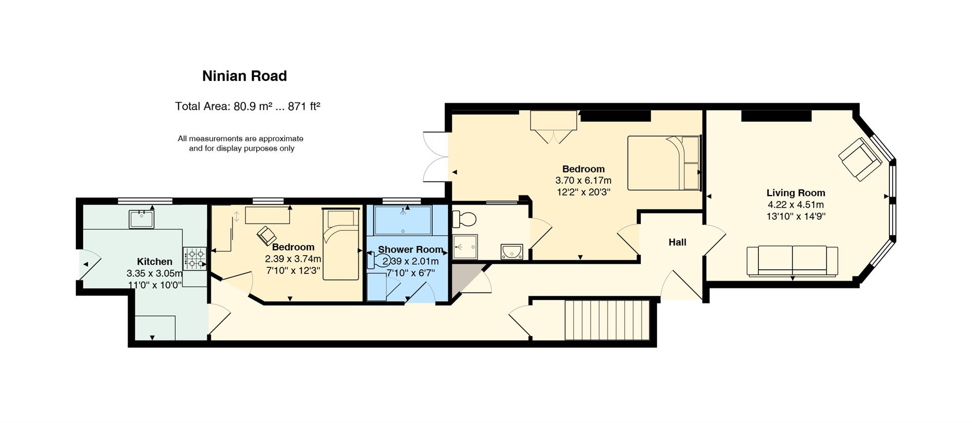 Floorplan for Ninian Road, Roath Park,Cardiff